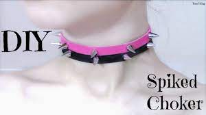 How can you put a choker collar on a dog? Diy Spiked Choker Collar Pastel Goth Youtube