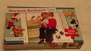 Maybe you would like to learn more about one of these? Norman Rockwell 500 Piece Jigsaw Puzzle The Muscleman New And Sealed Norman Rockwell Rockwell 500 Piece Jigsaw Puzzles