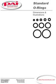 Standard O Ring Dimensions Illustrations