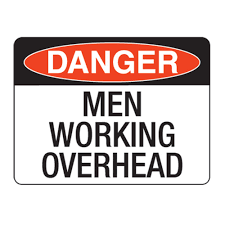 Working at height remains one of the leading causes of workplace injury, and many businesses still aren't doing enough to protect their workers from the risks they face on a day to day basis. Danger Men Working Overhead Poly Sign 600x450mm