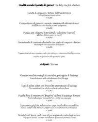 Esempio Di Menu Alla Carta Foto Di Ristorante Il Faro Vimercate Tripadvisor
