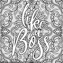 Ships from and sold by amazon.com. Funny Lettering Like A Boss Coloring Pages Getcolor Na Stylowi Pl