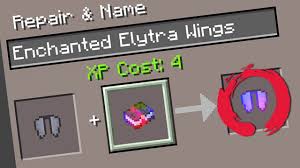 Jun 08, 2020 · in this stage, you can start to repair the elytra by placing the damage elytra on the first slot of the repair & name menu grid and 8 leather in the second slot. How To Get Enchanted Elytra Wings In Minecraft Pocket Edition 1 0 Youtube