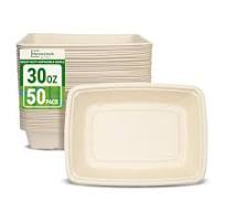Amazon.com: Homestockplus 30 oz Rectangle Paper Bowls 50 ...