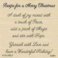 Merry Christmas Recipe Greeting - 539h Christmas Card Messages Christmas Card Sayings Christmas Verses