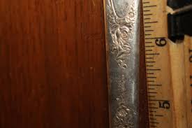 Antique 1835 R. Wallace 12 DWT Silver Plate Fork Floral Pattern No Mono