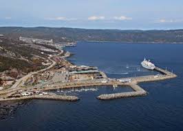 Aerial View Of The Port Of Baie Comeau Quebec Places To Travel Aerial View Quebec