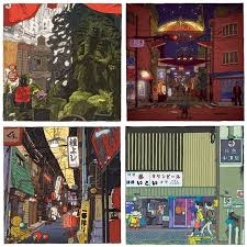 大阪下町百景1 4景 100 views of tokyo 大阪 イラスト 絵 下町 illustration drawing artwork travel art instagood sketch by shinj instagram posts instagram painting