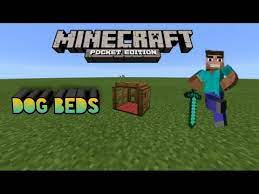 The minecraft crafting recipe for a bed does not require the wooden planks or wool to be all the same types. Minecraft Pocket Edition Dog Beds How To Make Cool Dog Beds Youtube