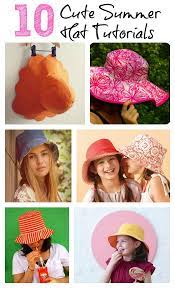 10 Cute Summer Hat Tutorials Hat Tutorial Hat Patterns To Sew Summer Hats