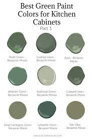 Green Paint Colors For Kitchen Cabinets