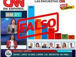Sigue los detalles de las elecciones 2021 en t13. Datecuenta Circula En Redes Sociales Encuesta Falsa Con El Logo De Cnn Desde La Redaccion El Comercio Peru