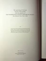 History of Washington County, New York: Illustrations and Biographical  Sketches & Name Index to Crisfield Johnson's History of Washington County,  New York, 1878 2 volumes by Parrott, Virginia and Marjorie Sexton: Very