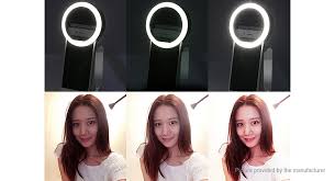 3 40 Free Shipping Clip On Portable Led Selfie Ring Light Style A White At M Fasttech Com Fasttech Mobile
