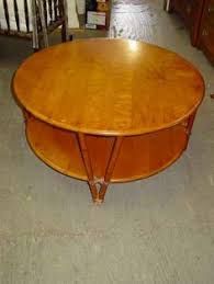 Heywood Wakefield Ashcraft 2 Tiered Round Coffee Table Wakefield Furniture Mid Century Modern Furniture Heywood Wakefield Furniture