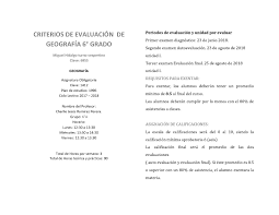  debe ser entregada el día 03/06/2019 (puntualidad)  realizada en hoja de examen 1. Calameo Criterios De Evaluacion 6 Grado