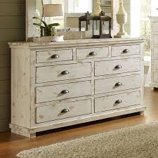 It fits perfectly in our bedroom and completes the look i was going for. Willow Drawer Dresser Distressed White By Progressive Furniture Furniturepick