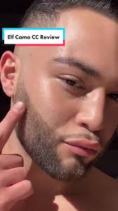 Elf Camo CC Cream Review! Personally this was too full coverage for me and  did not give a natural look @elfyeah #beautyreview #makeupreview #boymakeup