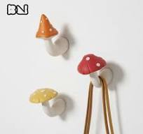 Mushroom Buddies Wall Cloth Coat Hook Silicone Mold Collection - Coat Hook Molds - Boowan Nicole