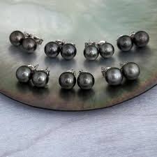 Genuine Black Pearl Drop Earring