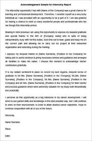 Internship Report Sample Acknowledgement Design Templates For Marketing Pdf Askoverflow Internship Report Internship Summer Internship