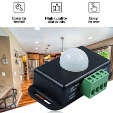 Available with a telus smarthome security plan. Brand New Dc 12v 24v Body Infrared Pir Motion Sensor Switch For Led Light Strip Automatic Infrared Pir Motion Sensor Timer Switch Black Walmart Com Walmart Com