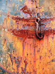 Swung Peeling Paint Rusty Metal Rust Paint