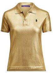Ralph Lauren Women S Gold Lacquer Pony Polo Tee Ralph Lauren Cotton Twill Jacket Lauren