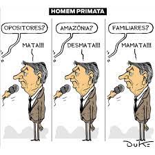 Diário do Centro do Mundo - Homem Primata. Charge de Duke (@dukechargista).  . . . . . . . . . . . . . . . . . . . . . . . #dcm #diariodocentrodomundo  #bolsonaro #governobolsonaro | Facebook