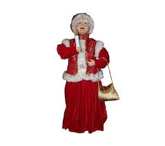 Santa claus, also known as father christmas, saint nicholas, saint nick, kris kringle, or simply santa, is a legendary character originating in western christian culture who is said to bring gifts to the homes. 30 Animated Traditional Mrs Claus With Candleby Sterling Qvc Com