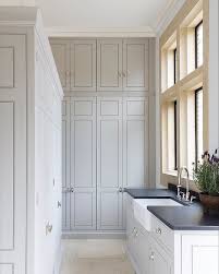 Cool Calm And Collected This Utility Room At The Grange Project Has Masses Of Storage In These Floor To Ceiling Floor To Ceiling Cabinets Home Laundry Room