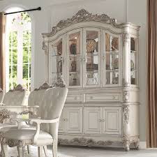 Sunset trading andrews dining chair, distressed chestnut finish. Gorsedd Buffet W Hutch By Acme Furniture Furniturepick