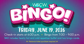 Game Night – Let’s Play Bingo! June 19