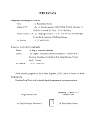 Hal tersebut saya lakukan dikarenakan saya sedang berada di luar kota untuk memenuhi tugas yang diberikan oleh kantor. 85984 Format Surat Kuasa Pengambilan Str 1