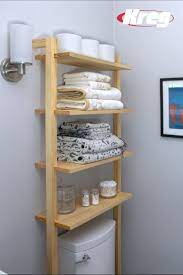 All diy options that range from complete builds to simple hang ups! Free Project Plan How To Build Diy Bathroom Storage Shelves Bathroom Shelves For Towels Diy Bathroom Storage Bathroom Storage Shelves