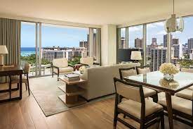 The outrigger reef also offers 2 bedrooms suites, they would be right on the beach. Deluxe Ocean View 2 Bedroom Suite The Ritz Carlton Waikiki Beach