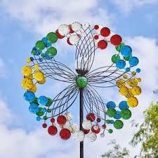 Rainbow Wind Spinner Garden Light Ornament