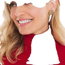 Danecraft Vintage Clip On Earrings Flower Bright Gold Tone Signed 1980s  BinAF