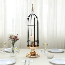 Gold Bird Cage Candle Holder 24 Tall Gold Black Bird Cage Metal Votive Candle Holder With Crystal Baroque Top Metal Votive Candle Holders Bird Cage Candle Holder Candle Holders