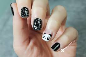 Uñas fáciles, uñas para principiantes, uñas decoradas fáciles de hacer, uñas decoradas paso a paso, vídeos de uñas decoradas paso a paso fáciles, uñas decoradas 2017, uñas 2017, diseños de uñas 2017. Unas Decoradas Con Animales Paso A Paso Panda Nail Art Belleza