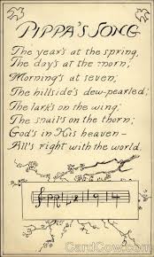 God Is In His Heaven All S Right With The World The Year S At The Spring And Day S At The Morn Morning S At Seven The Hillside S Dew Pearled The Lark S On The Wing My Love Poems Songs Wonder Quotes