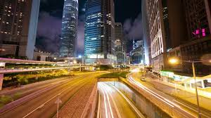 Street Traffic In Hong Kong At Night Timelapse Stock Footage Hong Kong Street Traffic Hong Kong Night Street Hong Kong