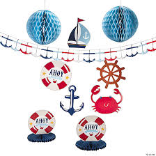 See more ideas about nautical baby shower, nautical baby, baby shower. Nautical Baby Shower Party Supplies Orientaltrading Com