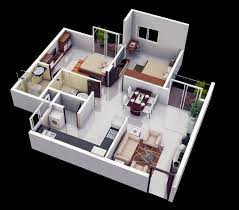 Resorting to minimalist house design when you have a small lot is a wise decision. 25 More 2 Bedroom 3d Floor Plans Modern House Plans Modern Bungalow House House Layout Plans