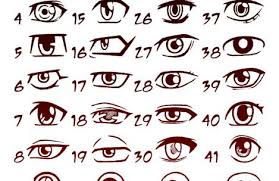 Begin drawing the male anime eye by drawing a thick line for the upper eye. How To Draw Anime Boy Eyes Image Collection Anime Drawings Cute Cartoon Drawings Drawings
