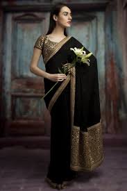 The elegant black chiffon saree are on enticing offers to make you save money as you spice up your looks. 10 New Ways To Wear Plain Georgette Sarees With Designer Blouse Keep Me Stylish