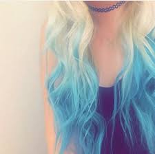 Blonde To Blue Ombre Bayalage Hair Dye Tips Hair Styles Blue Tips Hair