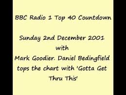 Bbc Radio 1 Top 40 Countdown Sunday 2nd December 2001 Daniel Bedingfield