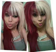 Half Red Half Blonde Hair Hair Color Trends Hair Hair Color Pastel