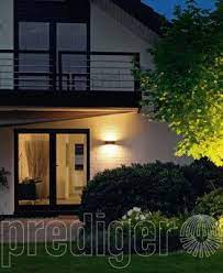 wandleuchten led mit zweiseitigem lichtaustritt bega prediger wandleuchte hinterhof designs led warmweiss